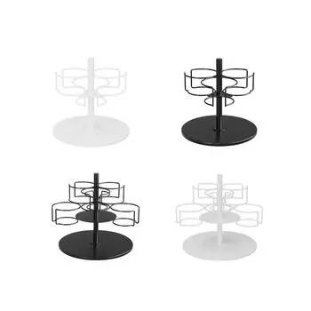 Вращающийся держатель для стаканов, стойка для хранения бутылок с водой, прочный держатель для бутылок на столешницу, вращающийся органайзер для стаканов