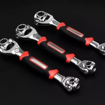 Вращающийся гаечный ключ Многофункциональный гаечный ключ Инструмент 360-градусный двухголовочный ключ Главная Demagnetization