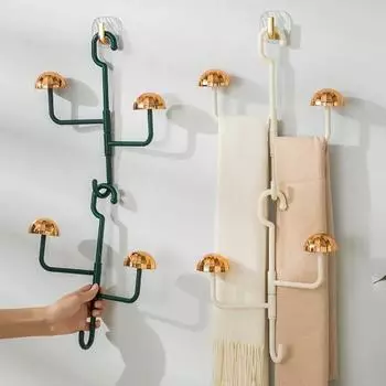 Вращающийся гриб для прихожей Ключи Крючки для шляп Декор Гриб для спальни Гардероб Галстуки Шарф Сумка Вешалка Крючок для полотенец для ванной Крючки для полотенец белый