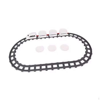 Вращающийся игрушечный поезд для суши, набор рельсов, креативные детские подарки, сервировочный поднос, электрический 3 Sections