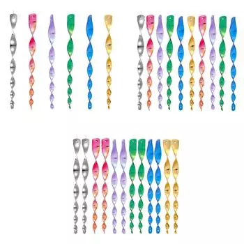 Вращающийся колокольчик для ветра Водонепроницаемый отпугивающий птиц колокольчик Удобный для птиц DE 6Pcs разноцветный