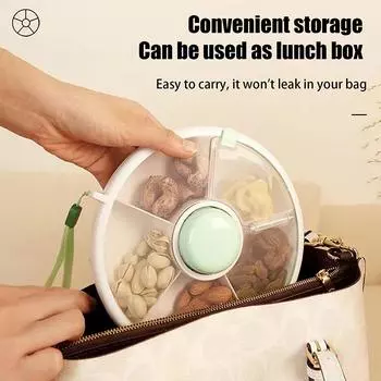 Вращающийся контейнер для закусок, детский вращающийся контейнер для закусок, портативная коробка для хранения конфет, герметичные герметичные коробки для дома, влагостойкие
