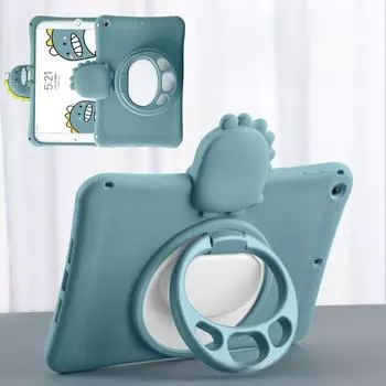 Вращающийся кронштейн мультяшный силиконовый защитный чехол для iPad 10.2/11 - мягкий чехол для планшета iPad7/8/9/10.2