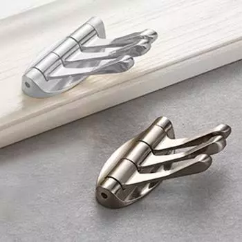 Вращающийся крючок для одежды с поворотным рычагом, настенный металлический крючок для зонтика, многофункциональный складной для спальни серебряный