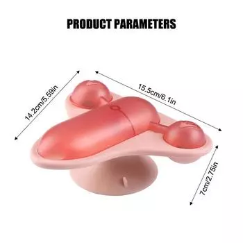 Вращающийся летающий стул, игрушка-дразнилка для кошек, вертиго, маленький самолет, утечка еды, игрушка для кошек, игрушки для кошек, интерактивные товары для животных