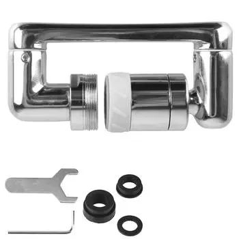 Вращающийся на 1440° смеситель с внутренним диаметром 20 мм/22 мм, удлинитель, двухрежимный вращающийся смеситель с пузырьковым душем, внешний диаметр 24 мм