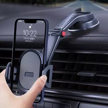 Вращающийся на 360 градусов автомобильный держатель для мобильного телефона, фиксированная противоударная мобильная подставка, большая поддержка GPS для iPhone, Xiaomi, Samsung, аксессуары