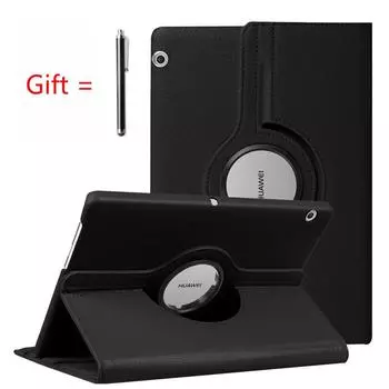 Вращающийся на 360 градусов чехол для Huawei MediaPad T3 10 T5 10,1 MatePad T10S 11 12,6 10,4 T8, чехол для планшета Huawei T3 10, чехол MediaPad T3 8 чёрный