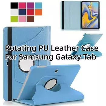 Вращающийся на 360 градусов чехол из искусственной кожи для Samsung Galaxy Tab Advanced 2 10,1 дюйма SM-T583, откидная подставка для умного планшета красный