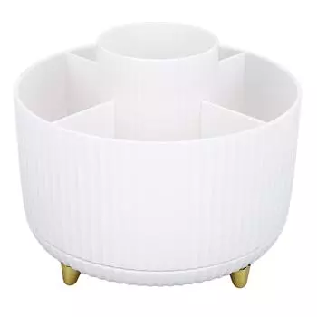 Вращающийся на 360 градусов держатель для кистей для макияжа, органайзер на 5 слотов, подставка для кистей для макияжа, туалетный столик для ванной комнаты, настольный O