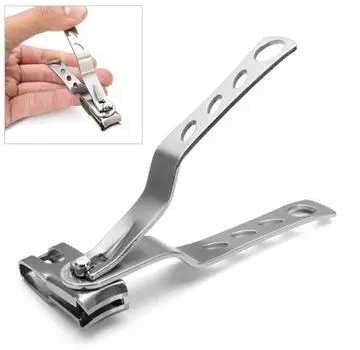 Вращающийся на 360 градусов кусачки для ногтей на пальцах ног из нержавеющей стали, триммер, инструмент для маникюра и педикюра 1 PC