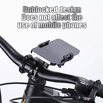 Вращающийся на 360 градусов металлический держатель для телефона на мотоцикле и велосипеде из алюминиевого сплава, противоскользящий кронштейн, поддержка GPS-зажим, подставка для телефона на велосипеде для iPhone чёрный