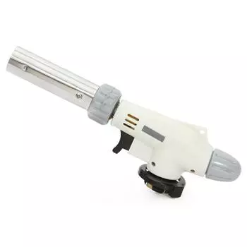 Вращающийся на 360 градусов надежный безопасный газовый факел с бутаном, горелка с автоматическим зажиганием, кемпинговый барбекю, огнемет, пламя белый