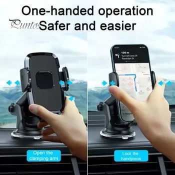 Вращающийся на 360 градусов шарнирный шарнир, телескопический рычаг, автомобильный держатель для телефона, крепление на присоске, дизайн, кронштейн для приборной панели автомобиля, кронштейн для телефона чёрный