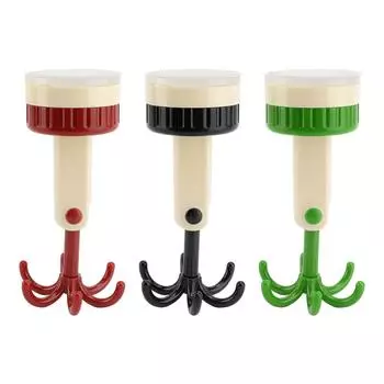 Вращающийся на 360 градусов складной крючок с 6 лапками, многоцелевой держатель для липкой присоски, подвесной держатель для столовых приборов H Red