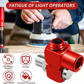 Вращающийся на 360 градусов соединитель воздушного шланга 1/4-дюймовый адаптер для пневматического инструмента для шлифовальной машины, электрической дрели, компрессора, окраски распылением автомобиля