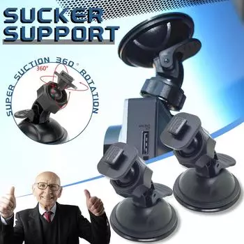 Вращающийся на 360 градусов Т-образный интерфейс, кронштейн для записи на присоске, 2 шт. чёрный