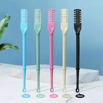 Вращающийся на 360 градусов триммер для волос с двойной головкой в носу, ушной триммер для удаления волос в носу, портативный инструмент для стрижки волос в носу и ушах