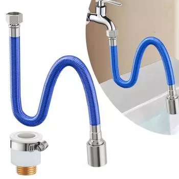 Вращающийся на 360 градусов удлинитель для смесителя Гибкая конструкция шланга Свободно изгибается Герметичный Универсальный Простой в установке Насадка для кухонного смесителя для ванной комнаты