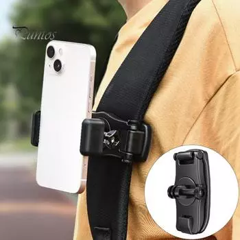 Вращающийся на 360 градусов зажим для рюкзака для Insta360X4/Action3/4/Pocket/X3/Ace Pro Регулируемая конструкция с пряжкой Крепление для экшн-камеры на плечо рюкзака Sets