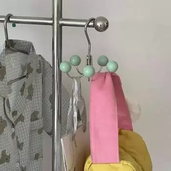 Вращающийся на 360° крючок для гардероба, простой многофункциональный предмет для хранения вещей, крючок для ежедневного использования в спальне с 5 лапками красный