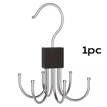 Вращающийся на 360° крючок для хранения, многофункциональный крючок, металлический органайзер для сумок и ремней, деревянный органайзер для бюстгальтеров, галстуков, шарфов, для домашнего шкафа