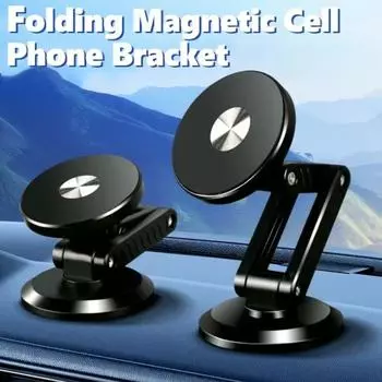 Вращающийся на 360° магнитный присоска автомобильный держатель мобильного телефона приборная панель центральная консоль GPS навигатор опорный кронштейн для Macsfae iPhone