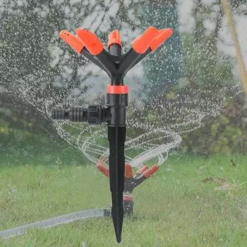 Вращающийся на 360° пятиугольный спринклер, автоматический адаптер спринклера-распылителя, система полива для полива цветов, овощей, орошения садовых газонов