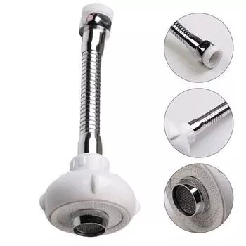 Вращающийся на 360° удлинитель для смесителя, 2 режима, водосберегающая насадка, удлинитель для смесителя для кухонной раковины, бытовая ванная комната, фильтр-распылитель