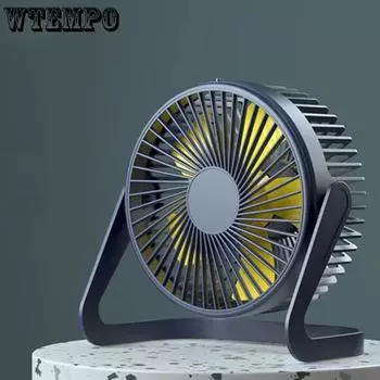 Вращающийся на 360° USB настольный вентилятор мини регулируемый портативный электрический вентилятор летний охладитель воздуха для дома высококачественные вентиляторы A чёрный