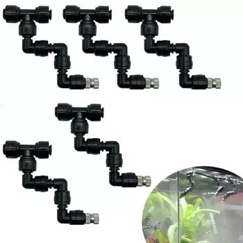 Вращающийся охлаждающий аквариум Rainforest Быстроразъемные соединения Форсунки для распыления тумана Разбрызгиватели 1pcs