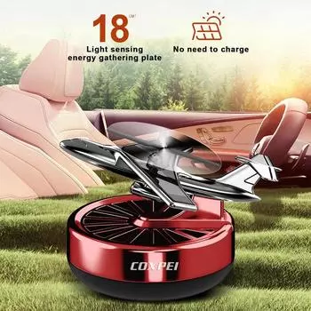 Вращающийся освежитель воздуха для автомобиля на солнечной батарее Декоративные ароматизаторы Аксессуары для салона автомобиля Автомобильный солнечный диффузор духов синий