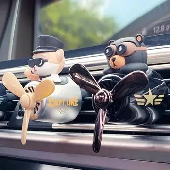 Вращающийся освежитель воздуха для автомобиля Pilot Bear Teddy Bear