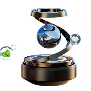 Вращающийся освежитель воздуха на солнечной энергии для автомобиля, автомобильные духи, стойкий аромат, вращающиеся солнечные автомобильные принадлежности, освежитель воздуха для автомобиля