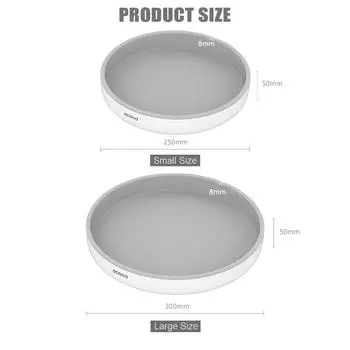 Вращающийся поднос 25/30 см, вращение на 360 градусов, для хранения фруктов и косметики, кухонные принадлежности, противоскользящая стойка для хранения приправ, многофункциональная