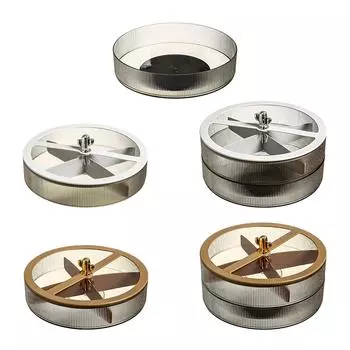 Вращающийся поднос для закусок, контейнер для закусок, декоративная тарелка для закусок, поднос для сухофруктов, конфет, десертов, орехов, фруктов, печенья