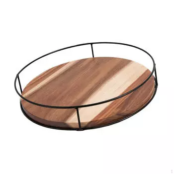 Вращающийся поднос с углом наклона, круглый, многоцелевой, нескользящий, кухонный органайзер для столовой 30cm