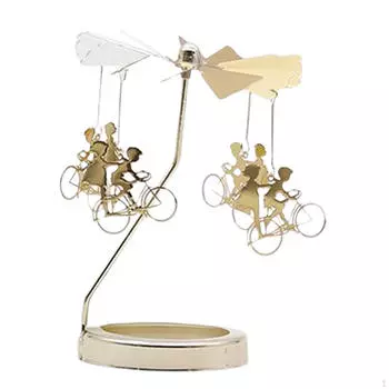 Вращающийся подсвечник, канделябры, металлические вращающиеся держатели для светильников, летающие чайные свечи, подсвечник для Snowflake