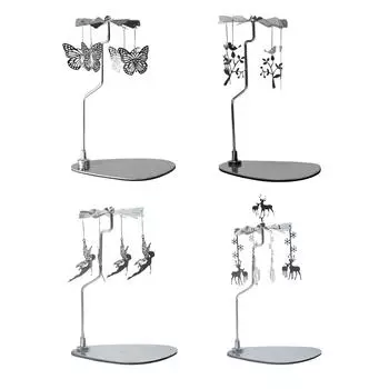 Вращающийся подсвечник, подсвечник для украшения банок со свечами