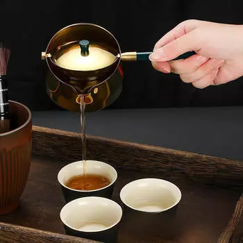 Вращающийся портативный чайник для приготовления чая - Чайный домик, походы, гостиницы, кемпинги Steel Handle