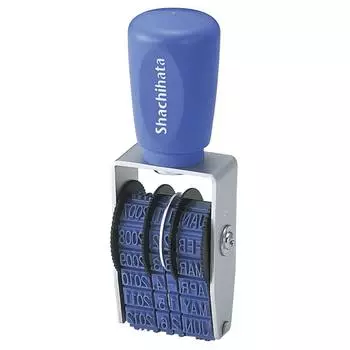 Вращающийся резиновый штамп Shachihata Западный календарь Готический штамп 28 x 6 мм Штамп, Штамп, Дата, Нет. 3, Шрифт, Размер Прибл.