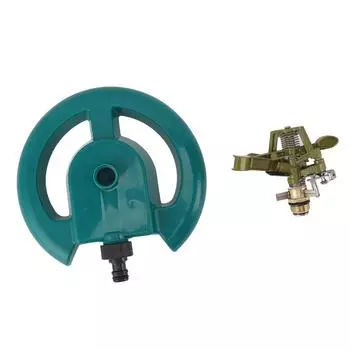 Вращающийся садовый разбрызгиватель воды G1/2 автоматический пластиковый сплав эффективный вращающийся газонный полив Spri