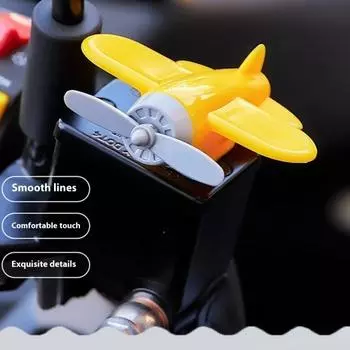 Вращающийся самолет, украшение для автомобиля, центральная консоль, освежитель воздуха, динамическая вращающаяся приборная панель красный