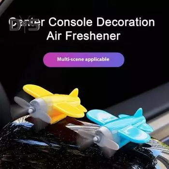 Вращающийся самолетик, украшение для автомобиля, центральная консоль, освежитель воздуха, динамическая вращающаяся приборная панель и аксессуар для шлема для автомобилей, мотоциклов, велосипедов чёрный