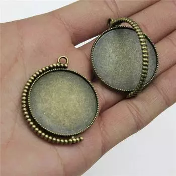 Вращающийся стеклянный кабошон, подставка для установки, компоненты, украшения, популярные подвески для изготовления ювелирных изделий
