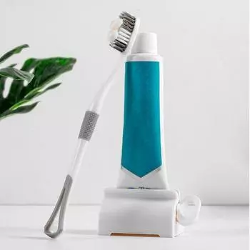 Вращающийся стержень для выдавливания зубной пасты, экономящий труд, ABS, ручной ленивый зажим для тюбика зубной пасты, аксессуары для ванной комнаты розовый