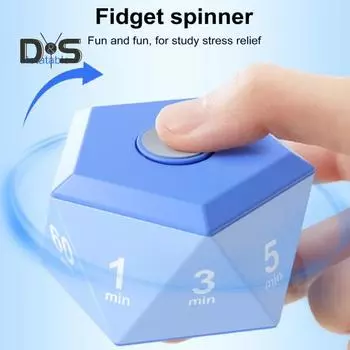 Вращающийся таймер, 3-цветная подсветка, режимы вибрации/звонка/бесшумный, портативный, настройки 1/3/5/10/15/20/25/30/45/60 минут, учеба, релаксация, готовка, часы, таймер розовый