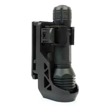 Вращающийся тактический кронштейн для фонаря. Рукав для фонарика. Быстросъемный рукав. чёрный