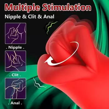 Вращающийся вибратор для лизания языка, силиконовый стимулятор, секс-игрушка для взрослых женщин 0