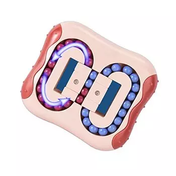 Вращающийся волшебный куб, спиннер, игрушки для детей, головоломки, образовательная вечеринка, детские карнавальные мероприятия, игрушки, подарки 11x10cm красный